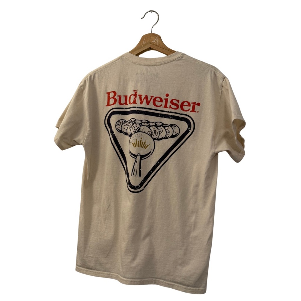 Brew City Budweiser Pool Break T-Shirt, Size Medium, Beer Gear Short Sleeve